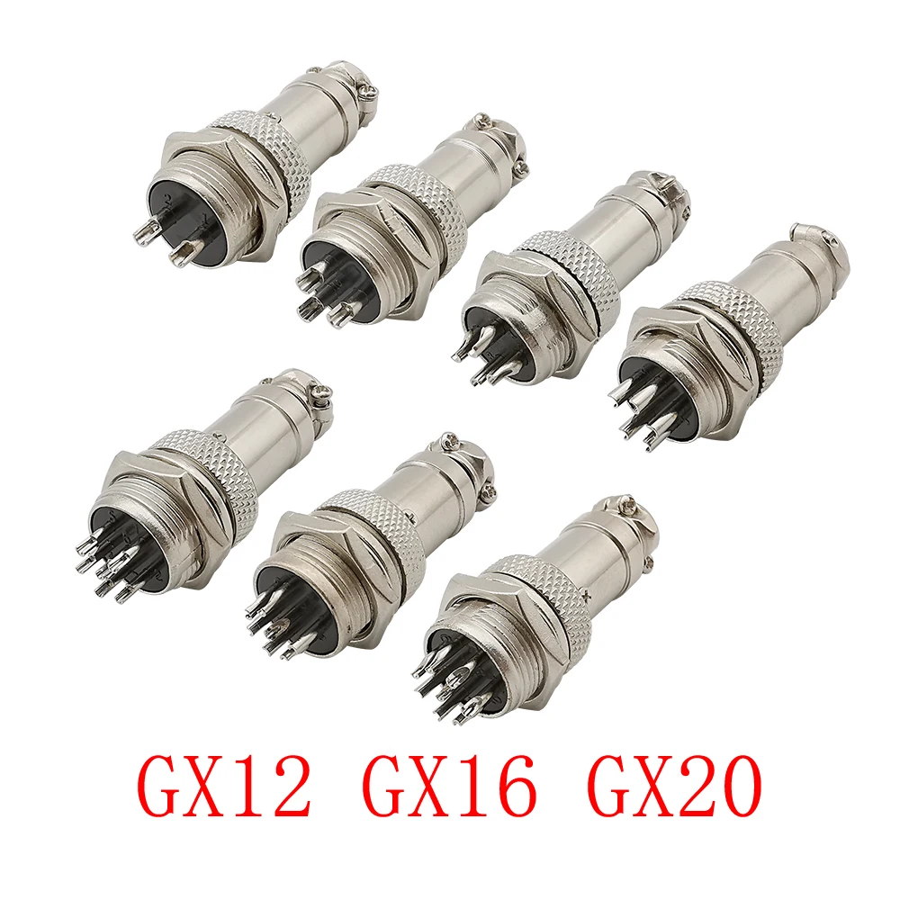 

10 пар GX12 GX16 GX20 2 3 4 5 6 7 8 контактов Штекерный гнездовой кабель Авиатор Циркулярный соединитель авиационные разъемы