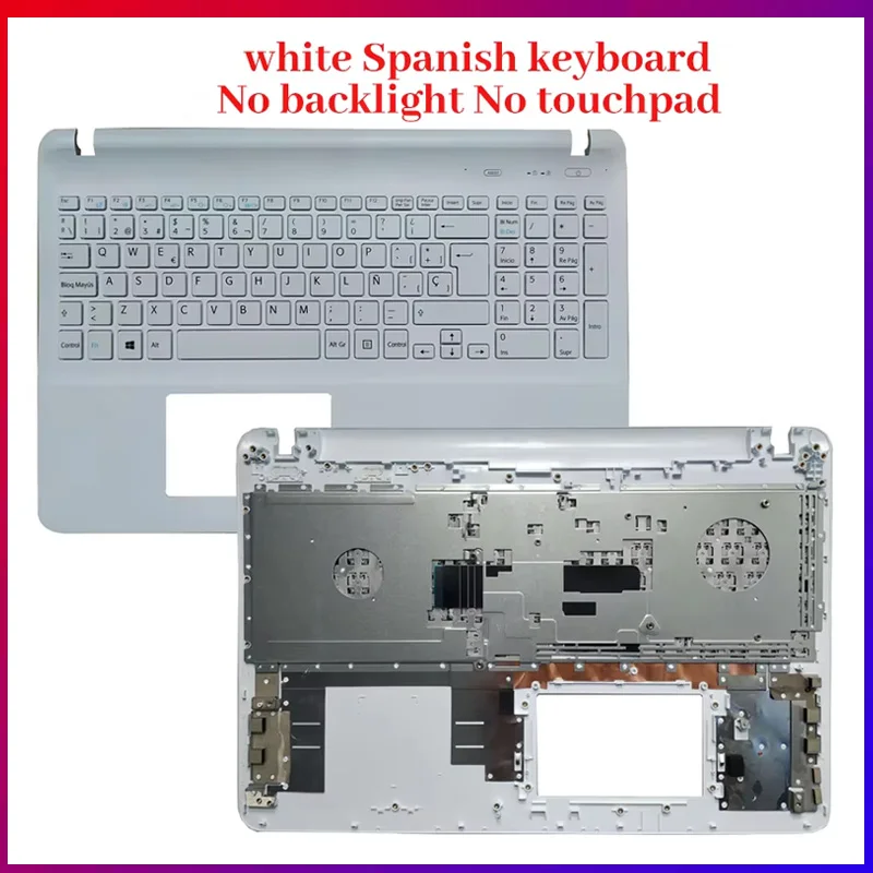 Фото Клавиатура для ноутбуков VAIO FIT15 SVF15 SVF152 SVF153 SVF15E SVF154 SVF152C29V (американская/испанская/бразильская раскладка), верхняя часть корпуса (пальмрест) №2