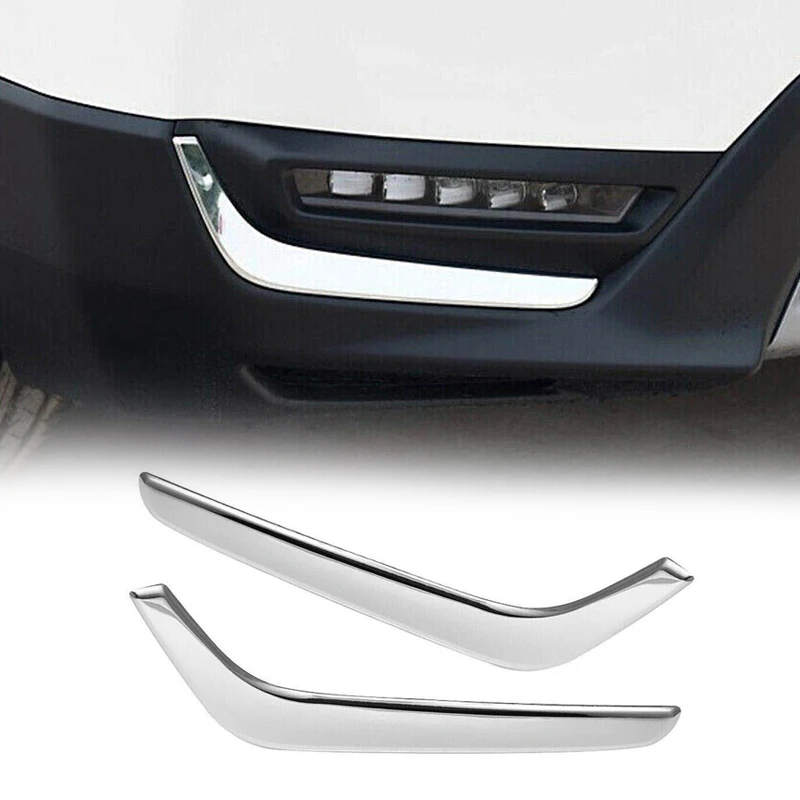 

Для Honda CR-V CRV 2017 2018 2019, нержавеющая хромированная передняя противотуманная фара, лампа, декоративная накладка