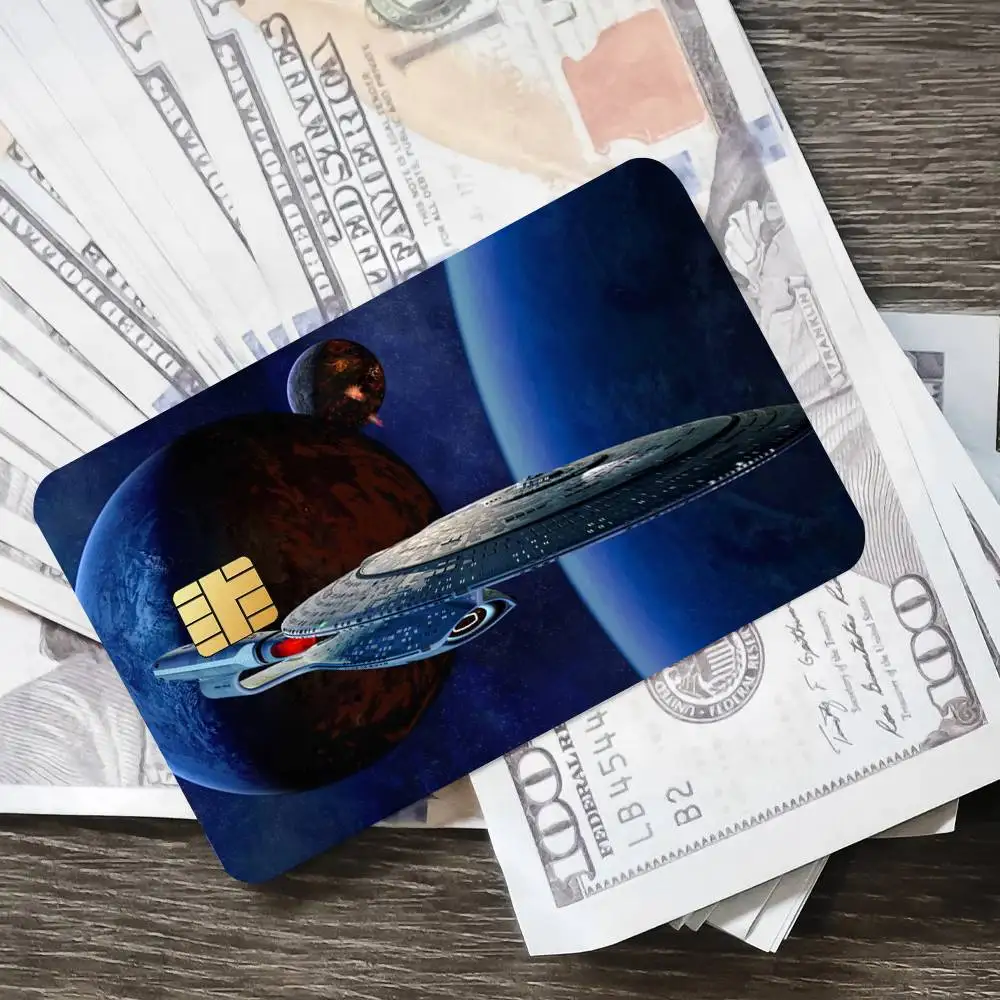 Фото Модный крутой пленочный постер S-Star T-Trek, кредитная кожа, наклейки для карт, 4 шт., пленка для автобуса, переднее украшение, банковская дебетовая вода №3