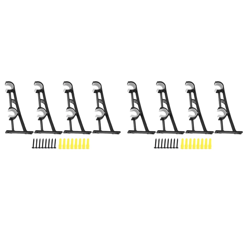 

2 шт., Двойные держатели для карнизов, кронштейны для карнизов, прикрепляются прямо к оконной раме, подвесные кронштейны для карнизов