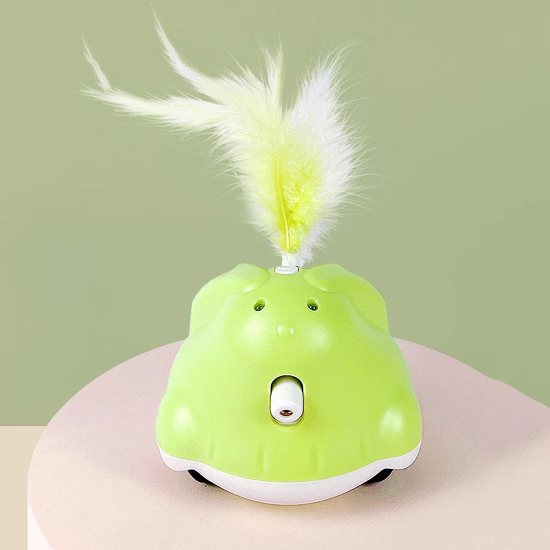 

Automatic Sensor Cat Toys Interactive Smart Robotic Electronic Feather Teaser Self-Playing USB Rechargeable Kitten Toys for Pets