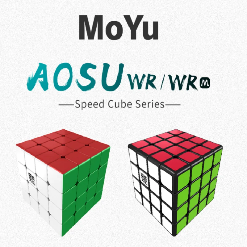 

MoYu Aosu WR 4x4x4 59mm Cube Puzzle Professional WR M Speed Cube Educational Kid Toys WRM 4x4 Magnetic Magic Cube