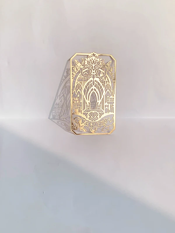 Классические длинные металлические закладки для книг в китайском стиле с аниме