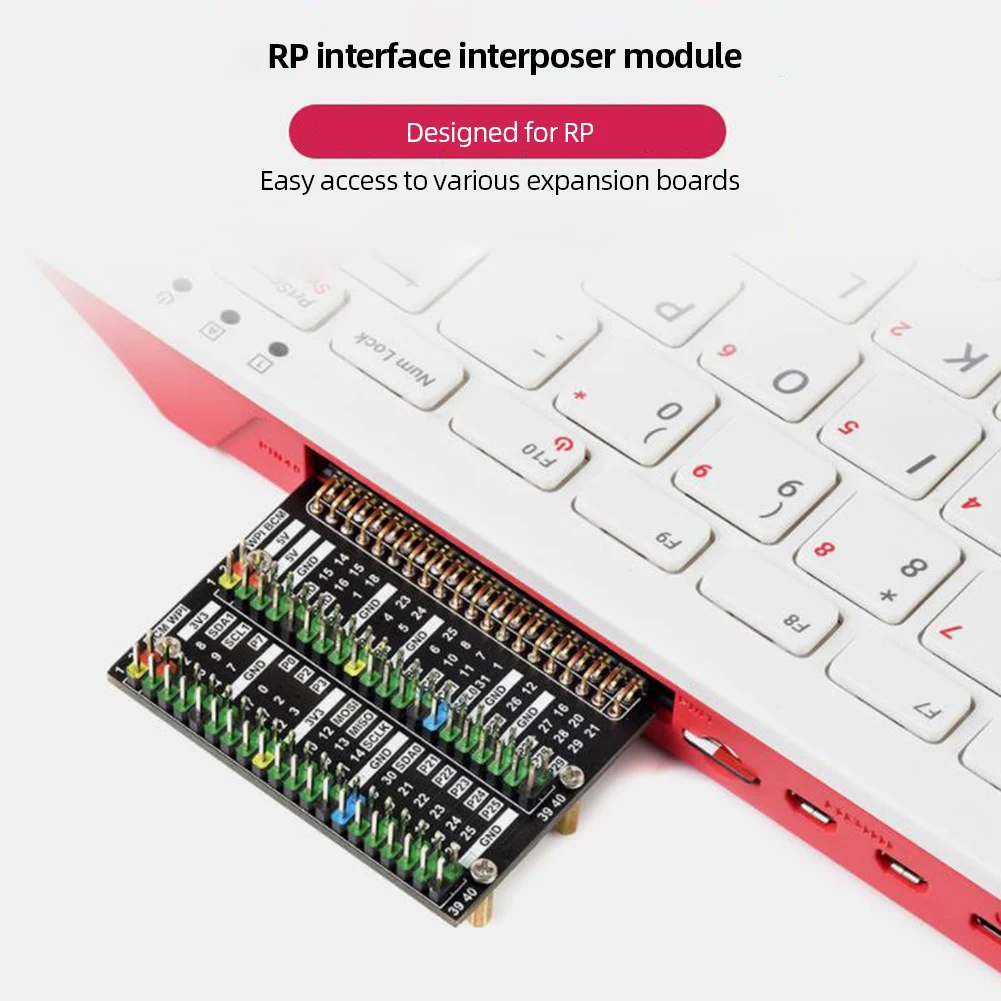 

General Purpose Input/Output Board with Screw GPIO Expansion Board PCB I/O Expansion Module Lightweight for Raspberry Pi 400