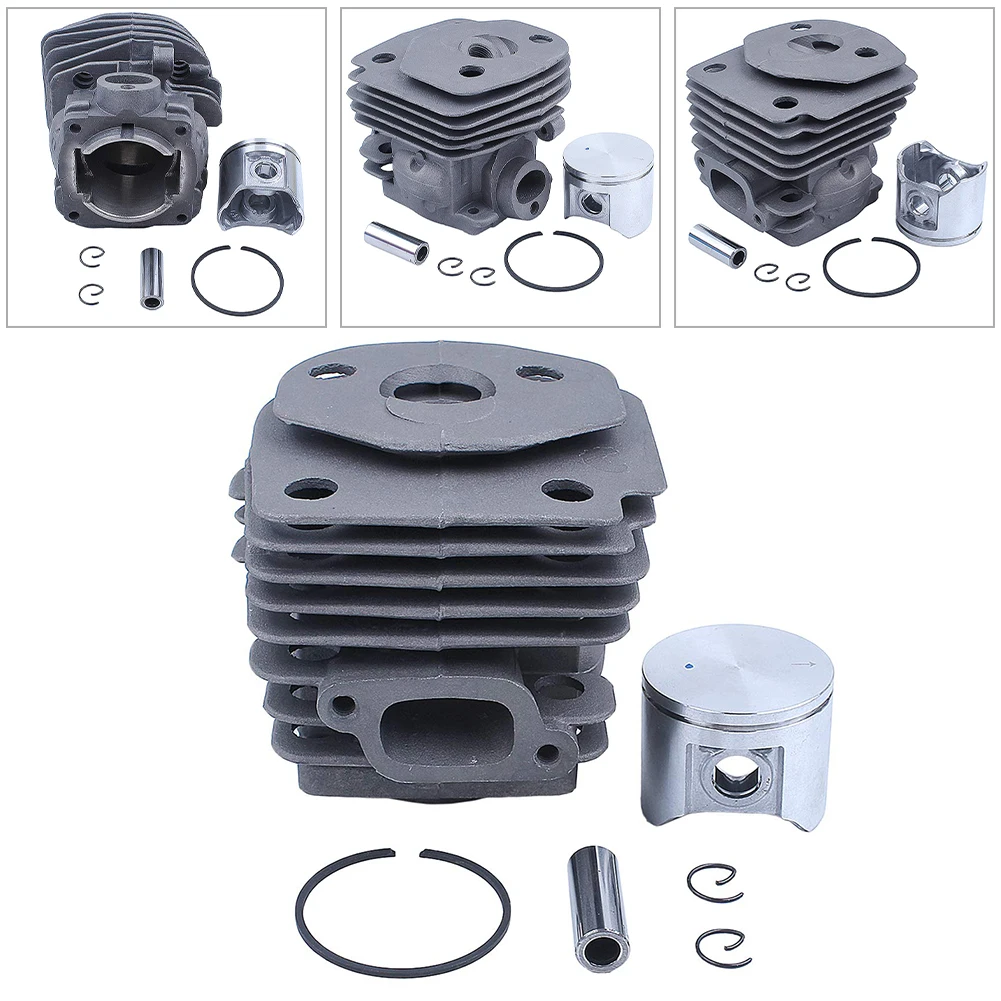 

47mm Cylinder Head Piston Kit For Husqvarna 357 359 357 XP Air Fuel Filter Line Decompression Valve Chainsaw Replace Spare Part