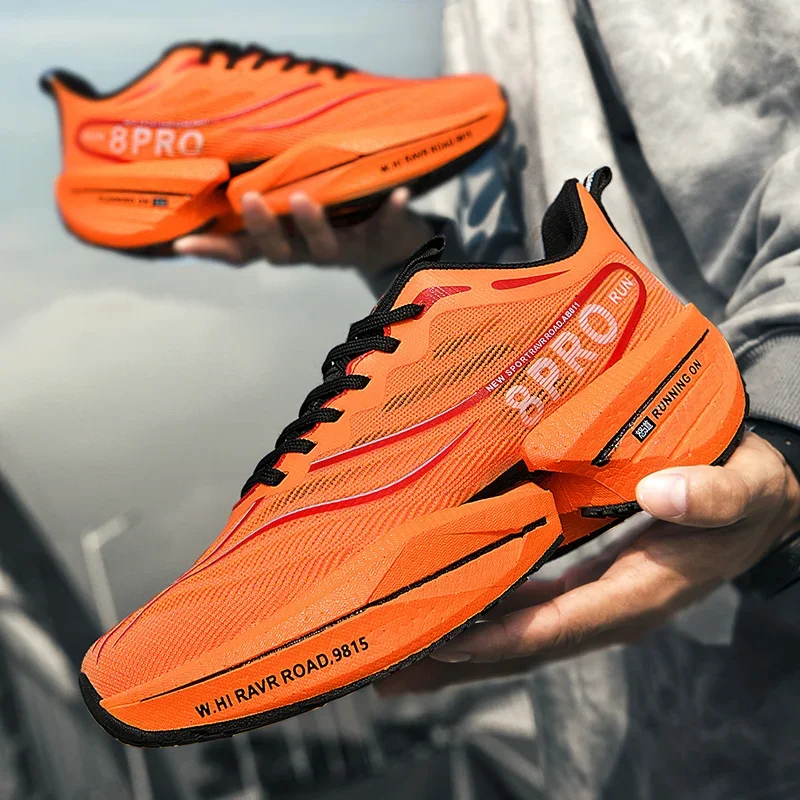 Tennis Training Shoes Men Marathon Racing Full Length Carbon Plate Running Outdoor Comfortable Non-slip Casual Sneakers