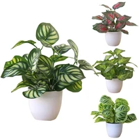 home party artificial wedding plant foliage potted bonsai mall desk office decor