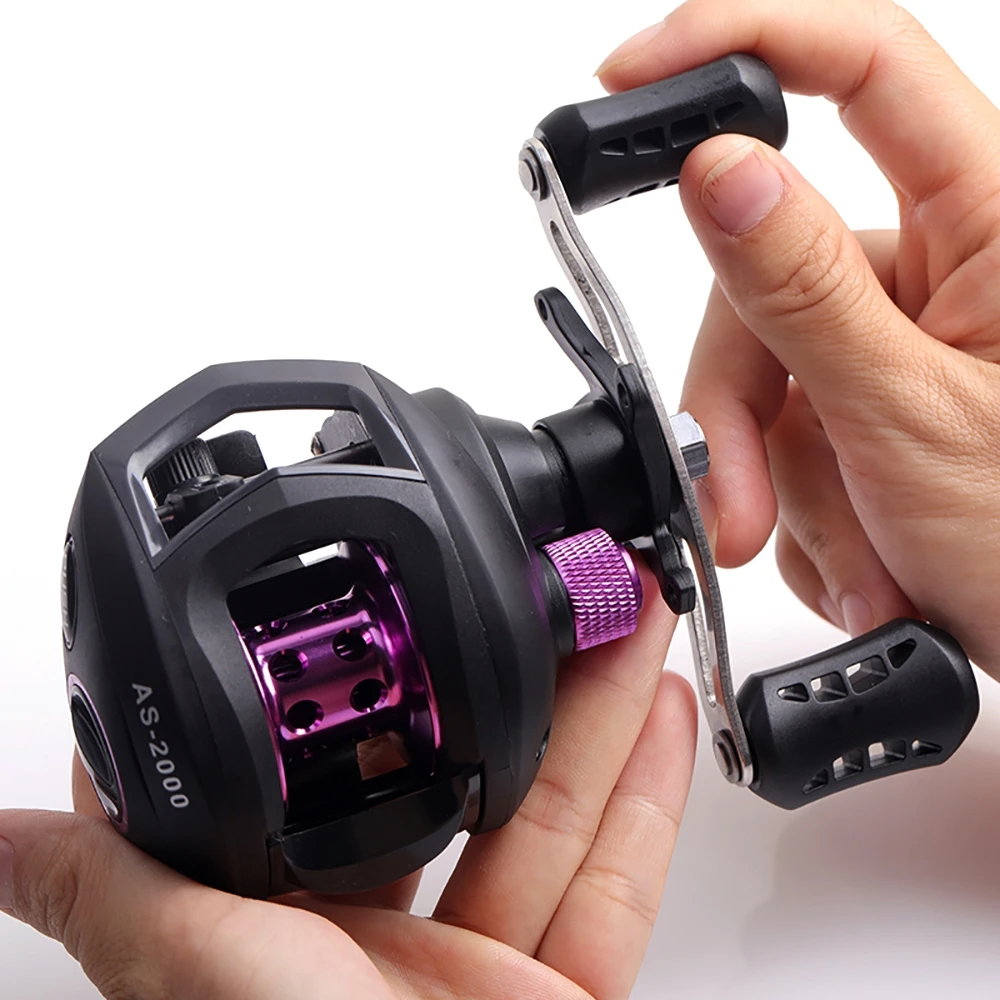 12+1BB Baitcasting Reel Ultra Light AS-2000 7.0:1 High Speed 5.5KG Max Drag Fishing Reel Left Right Hand Low Profile Tackle Gear