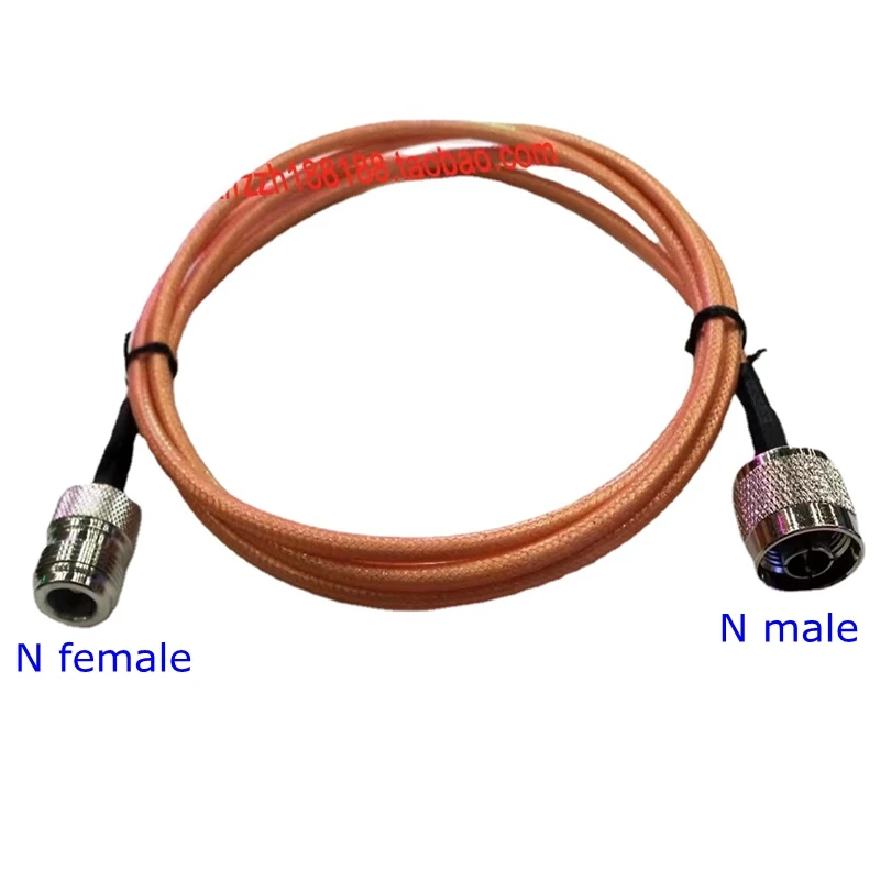 Купи RG400 Double Shielded Cable L16 N Male Plug To N Female Jack Connector RF Coaxial Pigtail Jumper Adapter Straight New Brass за 394 рублей в магазине AliExpress