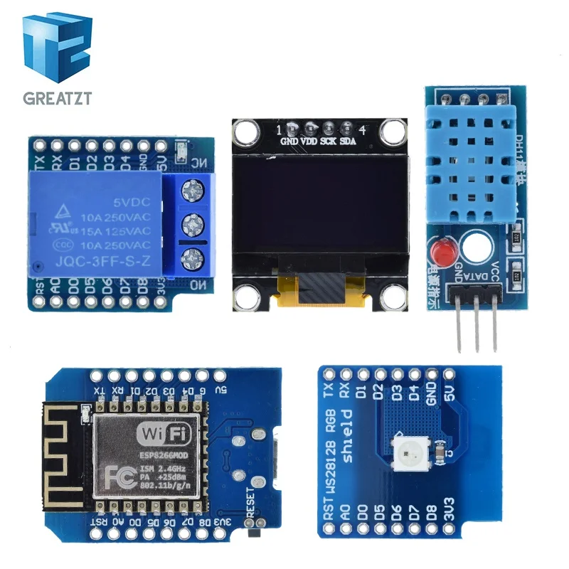 Фото WeMos D1 Mini ESP8266 ESP-12F Плата разработки Wi-Fi с CH340G USB Lua NodeMCU IOT 3,3 В, разъем для проектов IoT №5