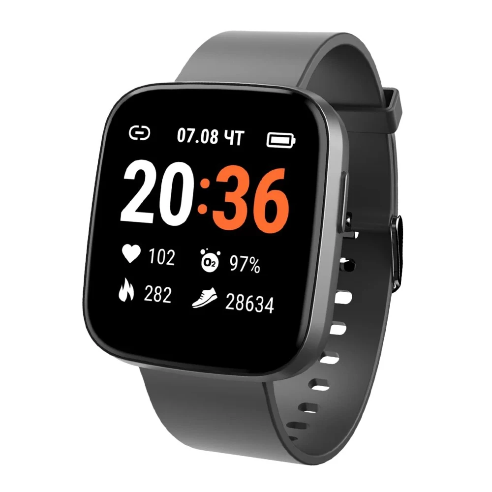 Часы умные GEOZON MARATHON G-SM19BLK черный |