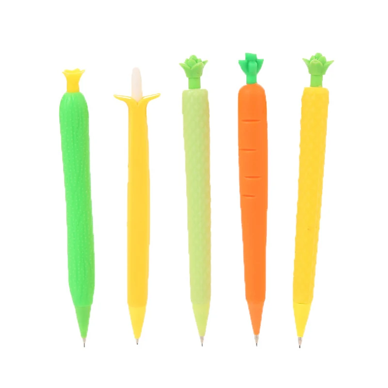 

Kawaii Carrot Mechanical Pencil 0.5/0.7mm Black Kids Writing Pencil Cute Sudent Drawing Pen Stationery School Office Supplies