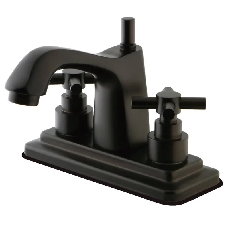 

Durable and Stylish 4in Oil Rubbed Bronze Centerset Bathroom Faucet for Long Lasting Use