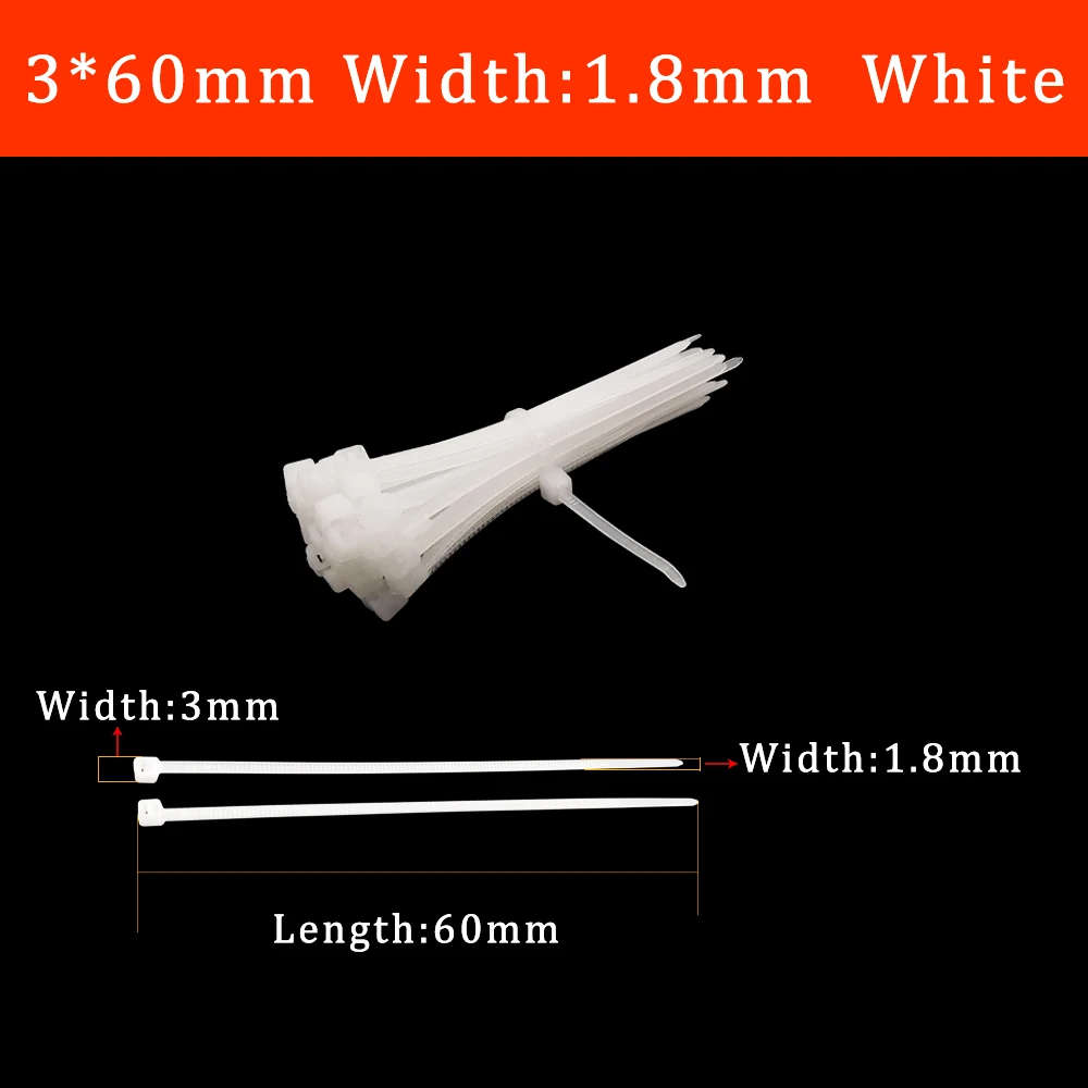 50/100 шт., пластиковые нейлоновые стяжки для кабелей