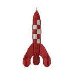 Конструктор MOC Moon Rocket Buliding детский, игрушка для сборки стрел и стрел, развивающая игрушка для детей, подарок на день рождения
