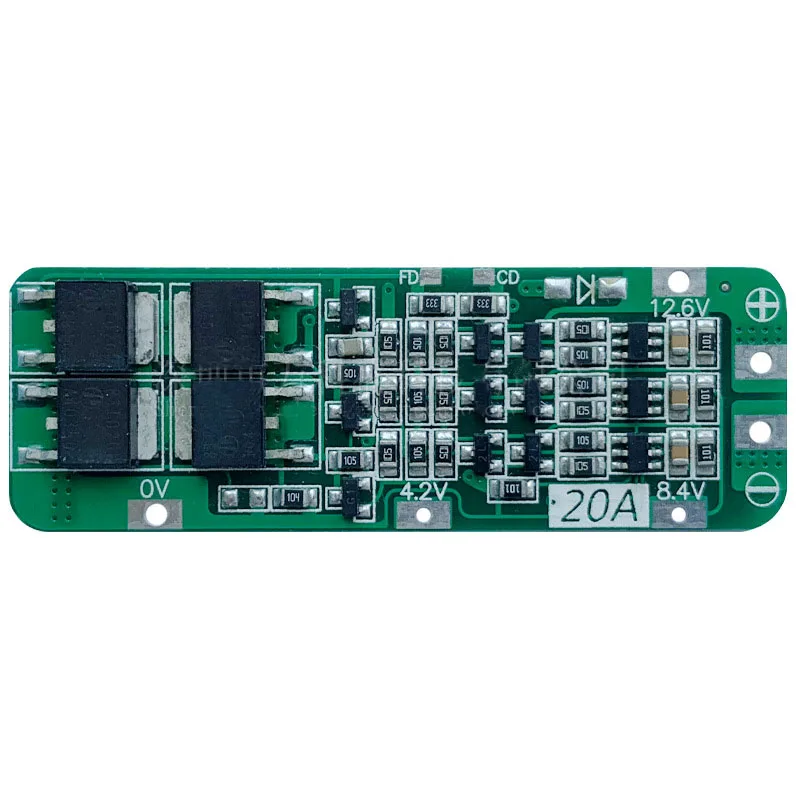 Рисунок 3 - Защитная плата литий-ионного аккумулятора 3S 20A 11