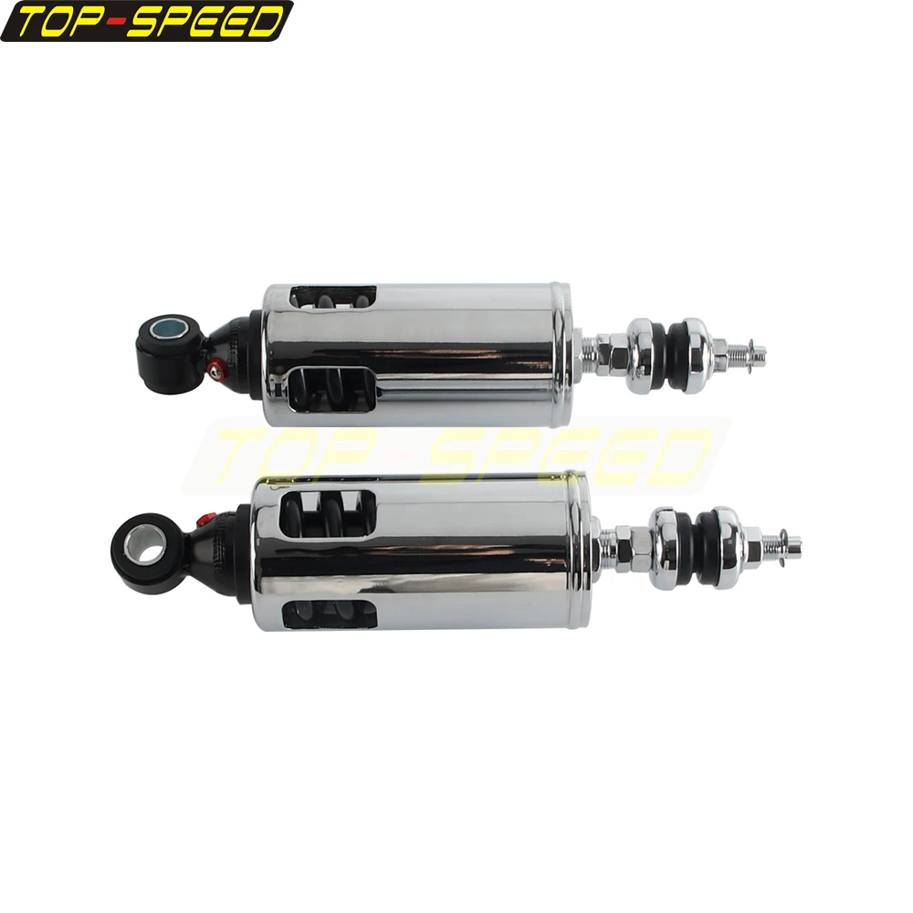 Фото Задний амортизатор Progressive Suspension, хромированный, регулируемый, усиленный, для Harley Softail FXSB Deluxe Slim Heritage 2000-2017 №4