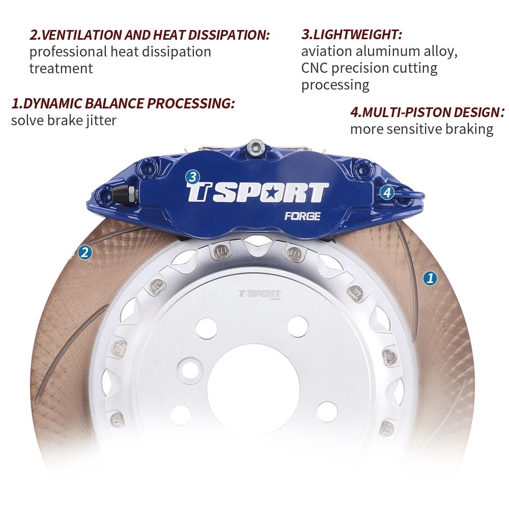 TTSPORT высокопроизводительный 8611 модифицированный большой тормозной суппорт