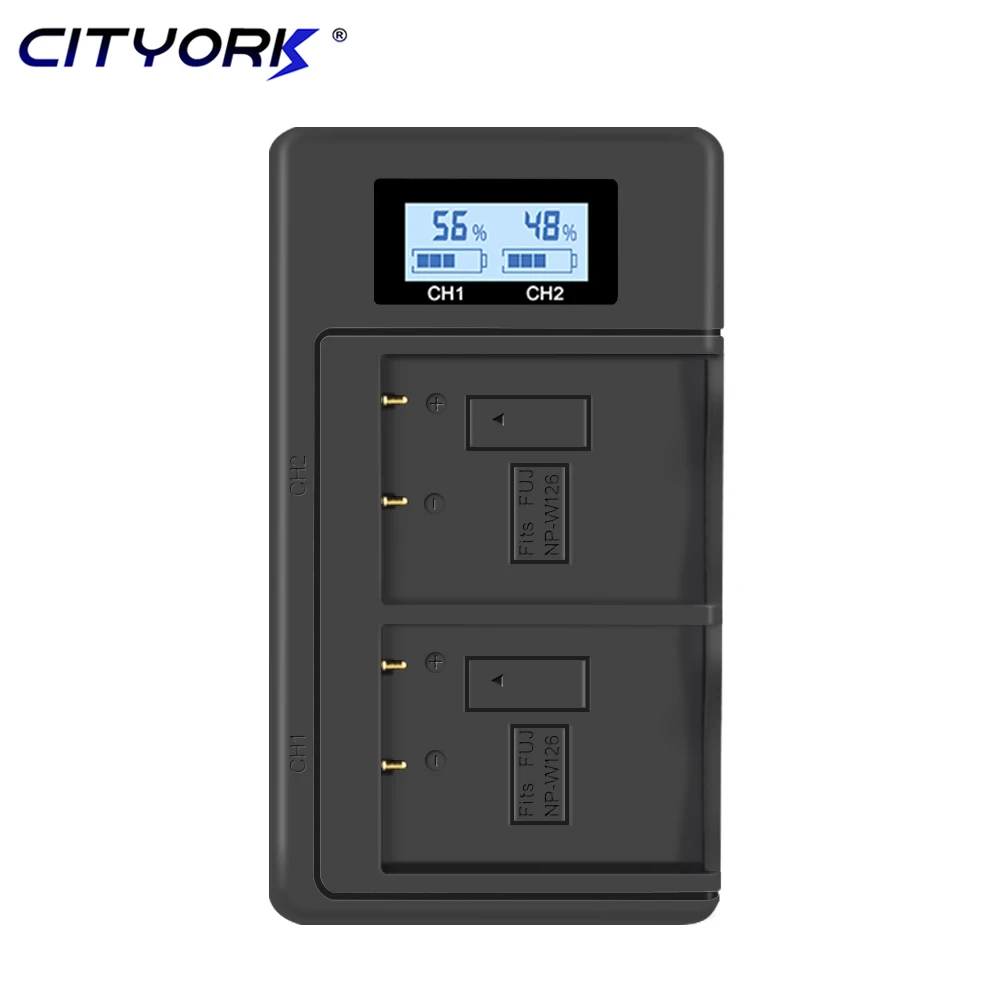 

CITYORK NP-W126 NPW126 npw126 battery charger for Fujifilm HS50 HS35 HS33 HS30 EXR XA1 XE1 X-Pro1 XM1 X-T10 XT1 XE1 XE2 XA1