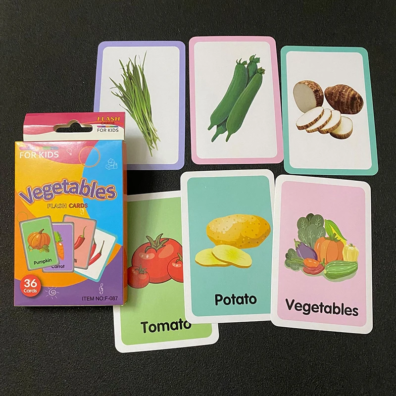 

36pcs Montessori Toys Children Cognition Cards Body Parts Animal Fruits Double Side Flashcards Baby Kids Early Educational Gifts
