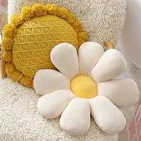 ins daisy pillow eight petal flower cushion sunflower throw pillows office chair mat kids bedroom seat pat home decor floor pad