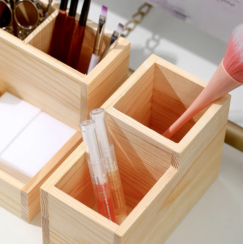 Искусственная коробка настольный органайзер для инструментов ногтей ручек