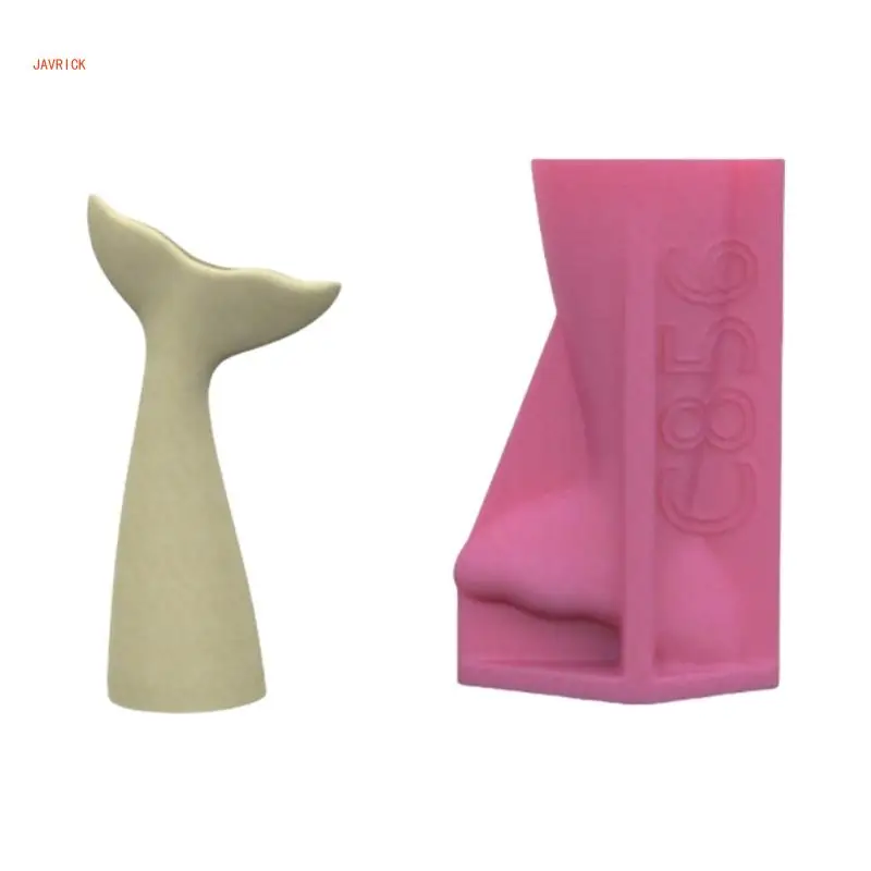 N1HE Силиконовая форма для вазы с хвостом русалки ручной работы проектов из