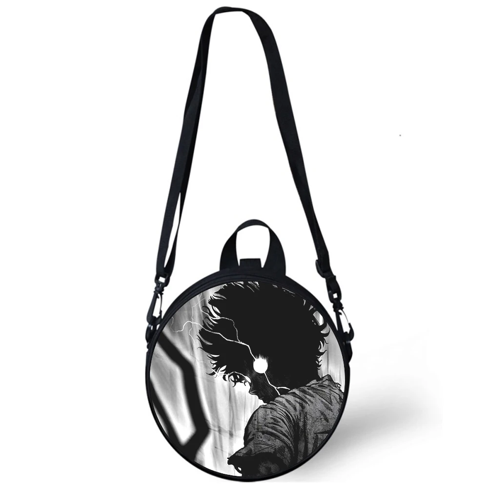 Mob Psycho 100 Anime Child kindergarten Bag 3D Print Crossbody Shoulder Bags For School Women Mini Round Bagpacks Rugtas Bag