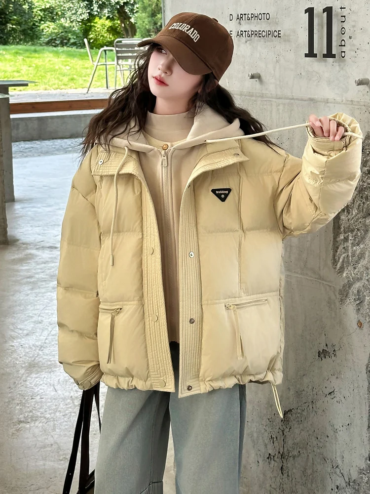 Женский пуховик для детей старшего возраста утепленная зимняя одежда новинка 2024