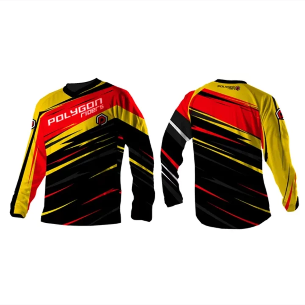 

POLYGON Mountain Bike Clothing Motorcycle Long Sleeve Shirt MTB Downhill Jersey Men Sports Enduro Motocross Adventure Apparel