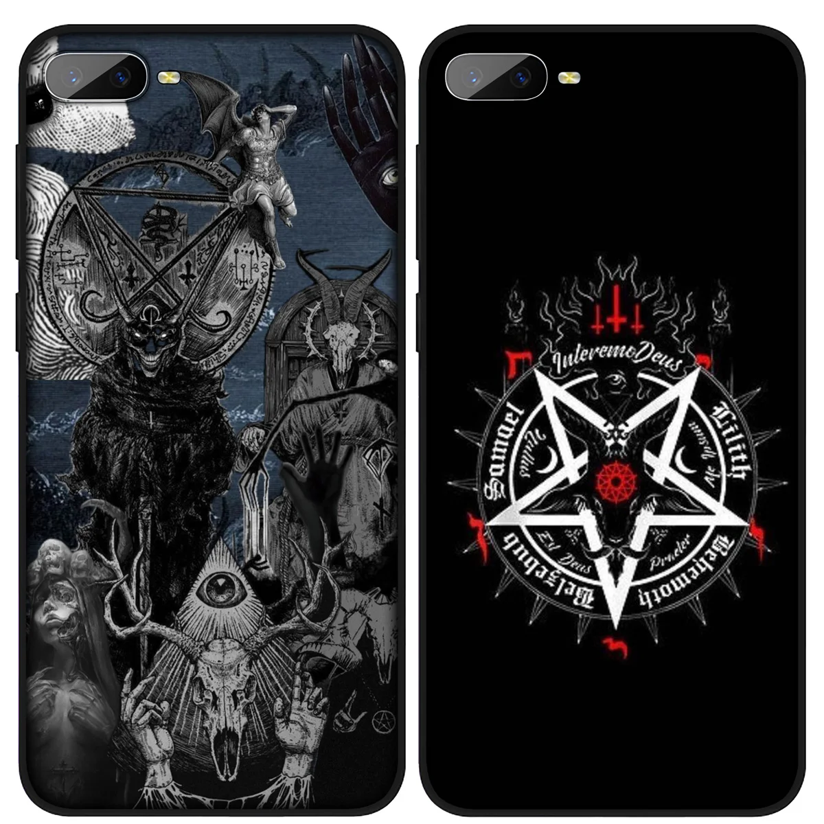 Сатанический череп Новый чехол для телефона Samsung Galaxy A15 S10E S9 S8 S7 Note 20 10 9 8 Plus Lite