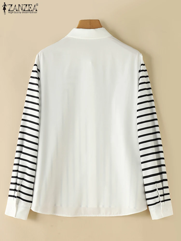 Женская винтажная туника ZANZEA с круглым вырезом