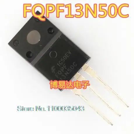 

10PCS/LOT FQPF13N50C 13N50 TO-220 MOS