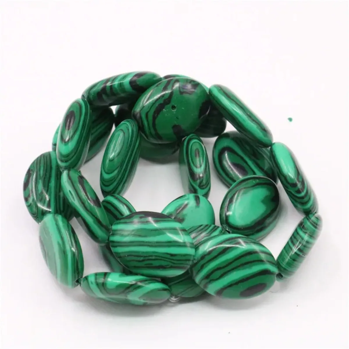 

Green Rectangle Cube Round Oval Square Rice Malachite Loose Beads DIY 15inch Girl Jewelry Making Accessory for Necklace Bracelet