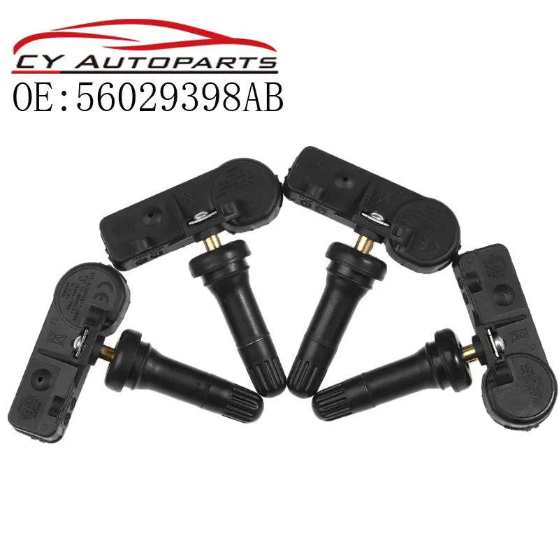 

4PCS New TPMS Tire Pressure Monitor Systems Tire Pressure Sensor For CHRYSLER For JEEP For FIAT For DODGE 56029398AB 433MHZ