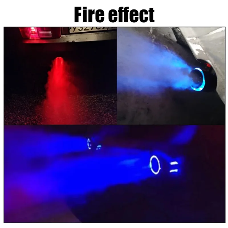 Блестящий декоративный глушитель для автомобиля универсальный из углеродного