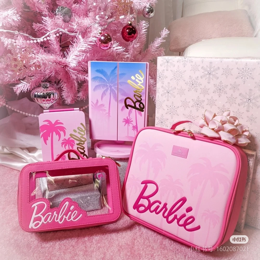 Miniso Barbie аниме периферийные устройства портативная косметичка розовая милая