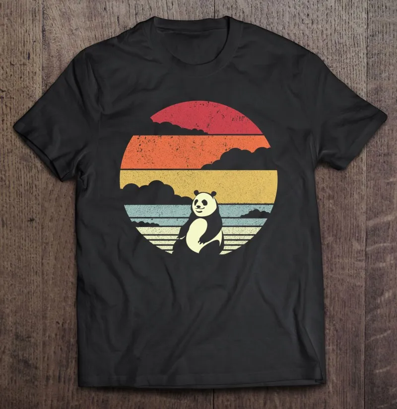 

Panda Retro Bear T Shirt Unisex T Shirt Printing With Own Design Anime Men Shirt Shirt Gym T Shirt Printing With Own Design