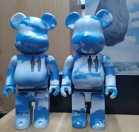 blue sky and white clouds rene magritte pyrenees 28cm high bearbrick 400