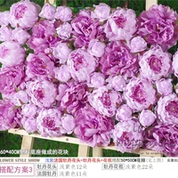 10pcslot 50cm50cm artificial silk purple lilac violet hydrangea flower wall wedding decoration home decor party flowers wall