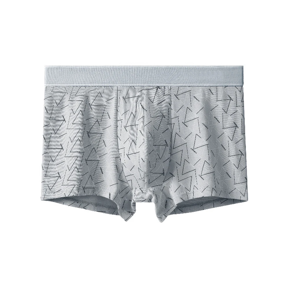 

Men's Boxers New Fashion Boxer Men geometry Printed Shorts Comfortable Male Panty Breathable U Convex Underwear Underpants