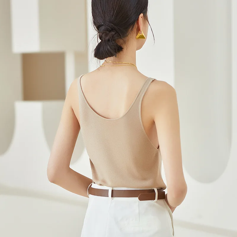 Женский однотонный жилет с тонкой подкладкой цвет в ассортименте