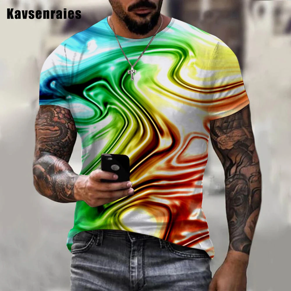 

Мужская и женская летняя футболка с абстрактным 3d-рисунком