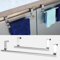 Size Towel Racks Over Kitchen Cabinet Door Towel Rack Bar Hanging Holder Bathroom Shelf Home Organizer Long Wall Hook
