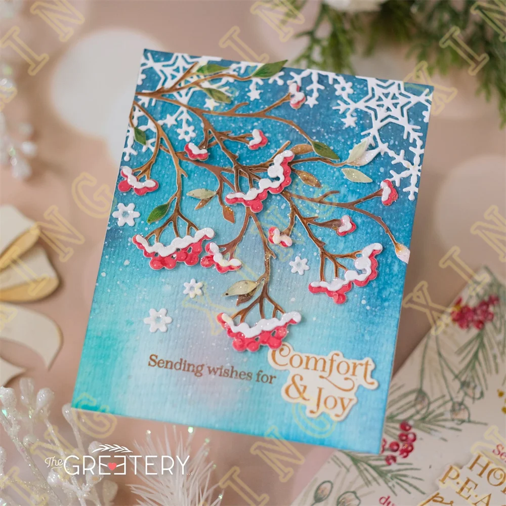 Ботанические: металлические высекальные штампы для скрапбукинга рельефные