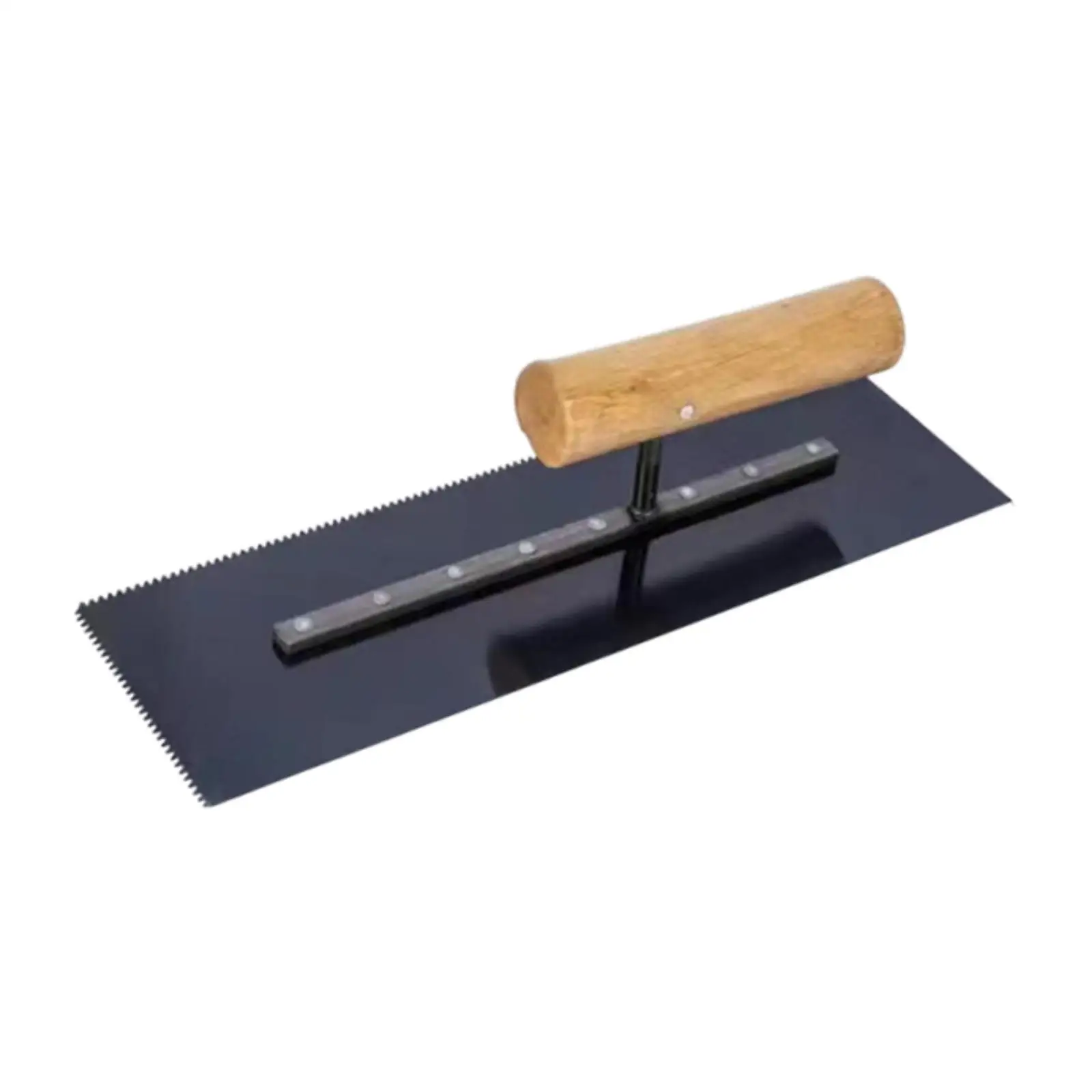 Plastering Trowel with 2 mm Sawtooth Manual Tool Concrete Finishing Trowel for Construction Drywall Tile Cement Bricklaying