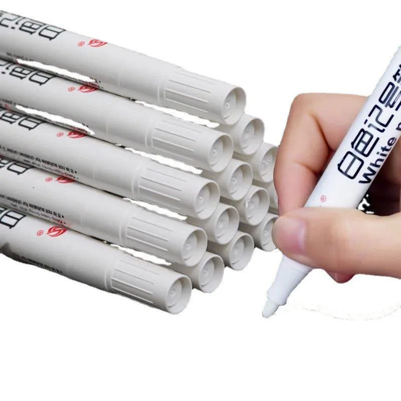 

Wholesale Of Paint Pens, White Marking Pens, Large End Pens, Non Colored Oily Pens, White Graffiti Pens, Large End Pens, Package