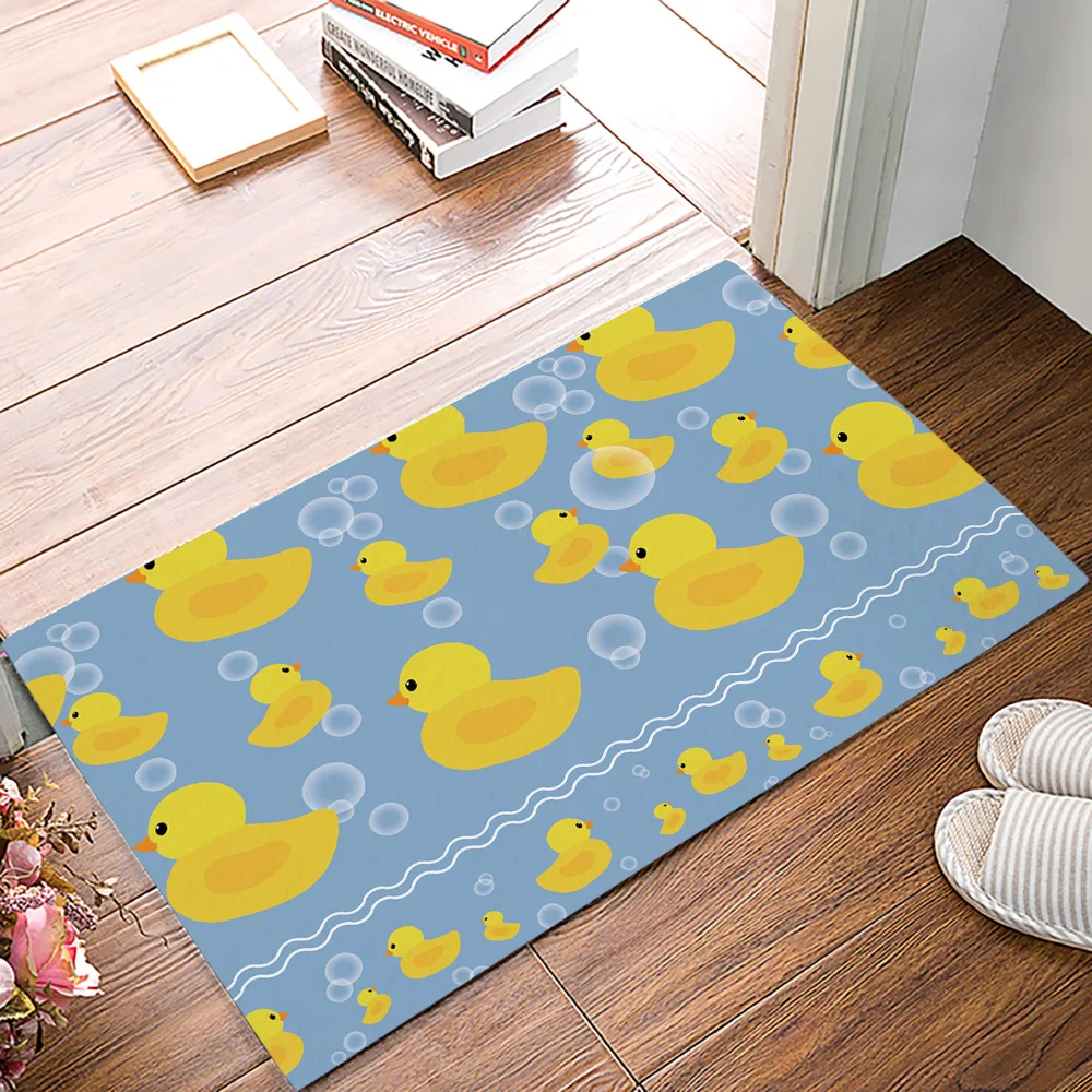 Занавеска для душа из пузырьковой маленькой желтой утки Комплект штор в ванную