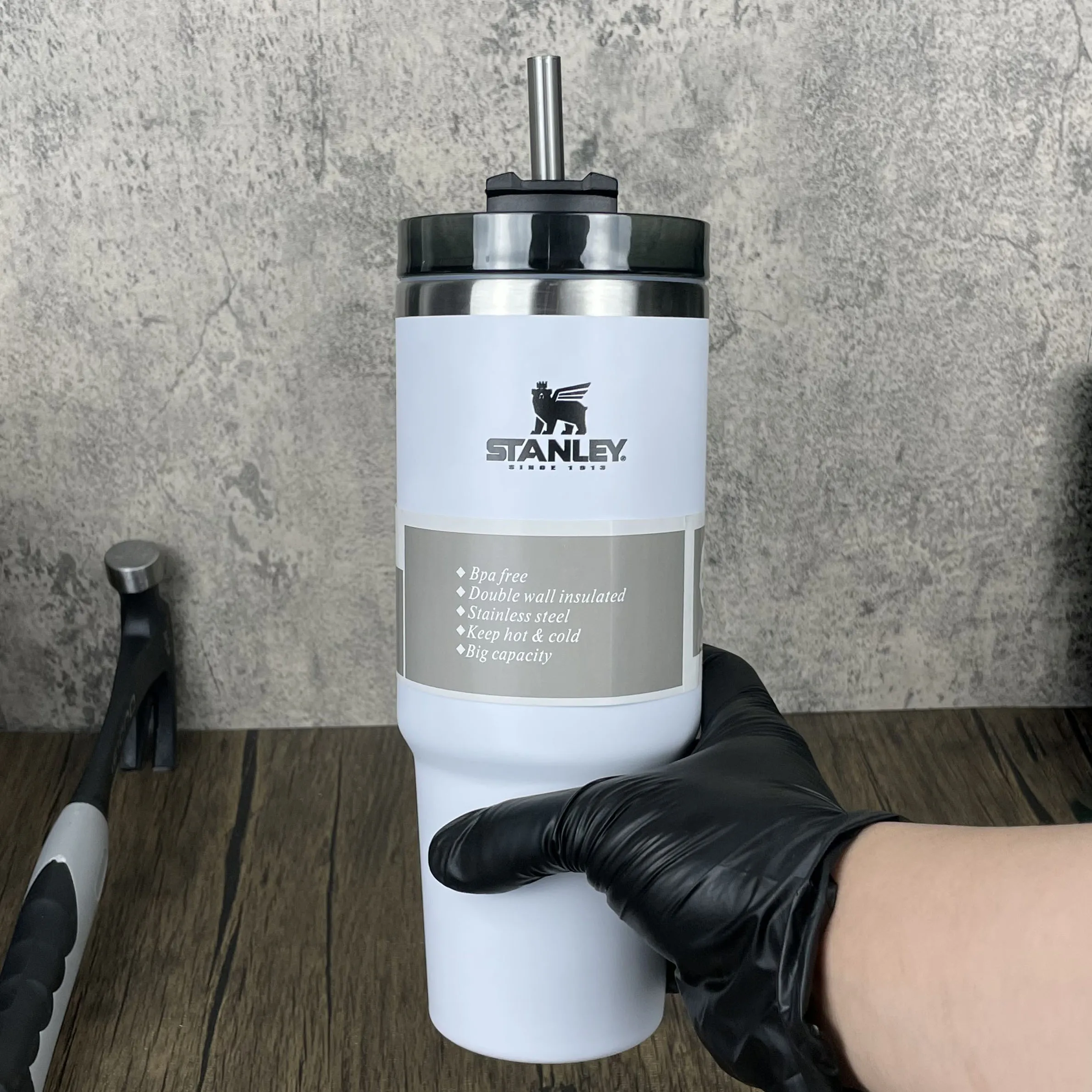 890 мл соломенный термос Stanley чашка для офиса спортивная большой емкости